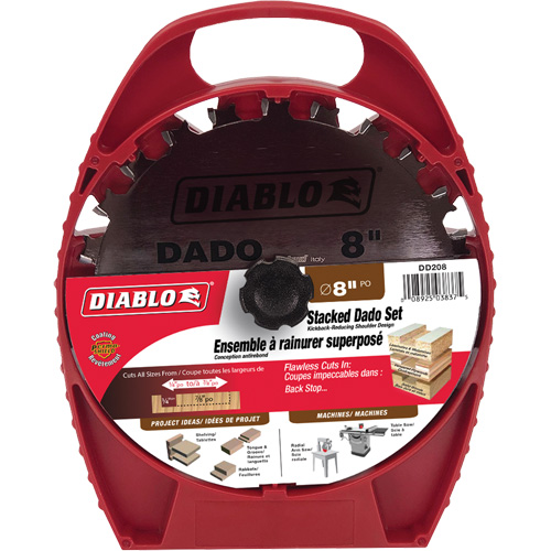 Jeu de lames de scie au carbure Dado empil&eacute;es Dufferin Supply