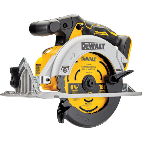 Scie circulaire sans fil &agrave; moteur sans balai Max* (outil seulement), 6-1/2", 20 V Dufferin Supply