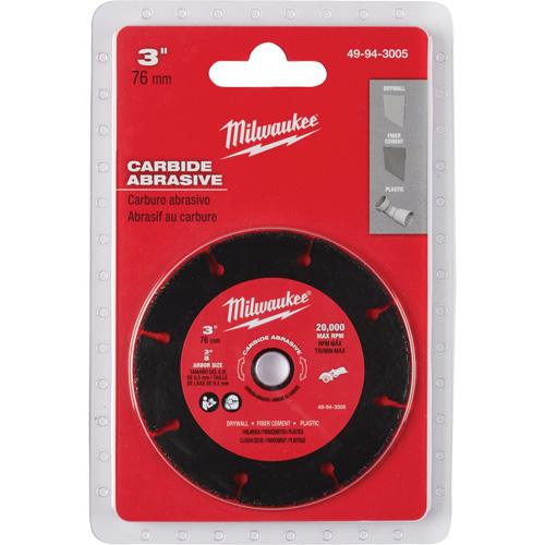 Carbide Abrasive Blade, 3" x 3/8" Arbor, Silicon Carbide, 20000 RPM Dufferin Supply