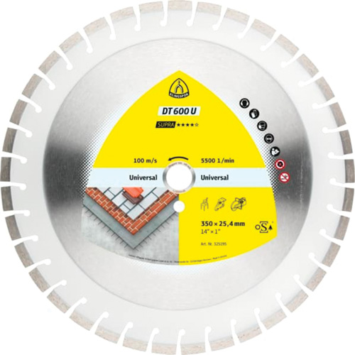 DT 600 U Supra Large Diamond Cutting Blades Dufferin Supply