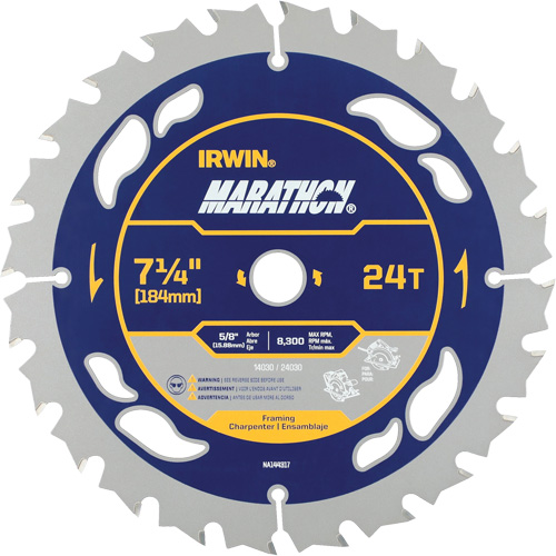 Lame de scie circulaire Marathon, 7-1/4", 24 dents Dufferin Supply