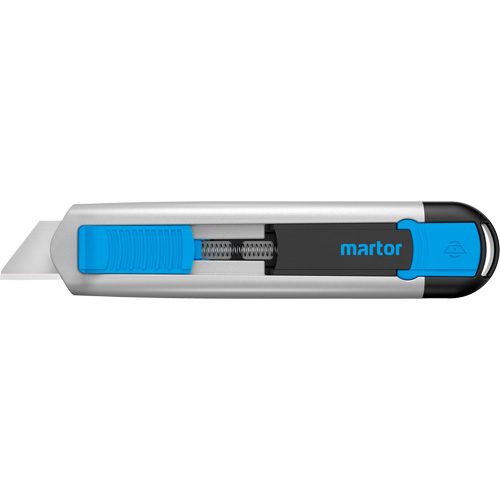 Secunorm 525 Retractable Safety Knife with Blunt Tip Blade, 18 mm, Aluminum Handle Dufferin Supply