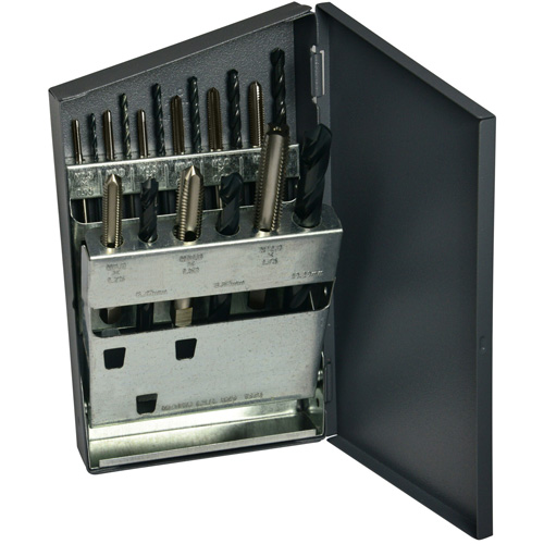 HTGP Metric Jobber Drill & Hand Tap Set, 18 Pieces Dufferin Supply