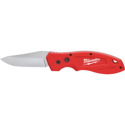 FASTBACK Smooth Folding Pocket Knife, 7-3/4" Blade, Stainless Steel Blade, Metal Handle Dufferin Supply