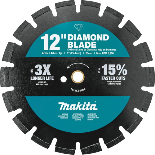 Lame de scie en diamant segment&eacute;e pour usage double Dufferin Supply