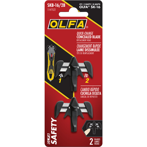 Quick-Change Concealed Blade Replacement Heads, Single Style Dufferin Supply