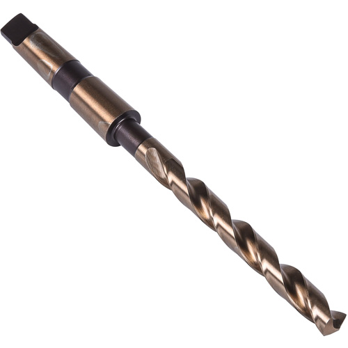 Foret &agrave; queue conique robuste, 9/16", Acier rapide au cobalt, Cannelure 4-7/8", Pointe de 135° Dufferin Supply