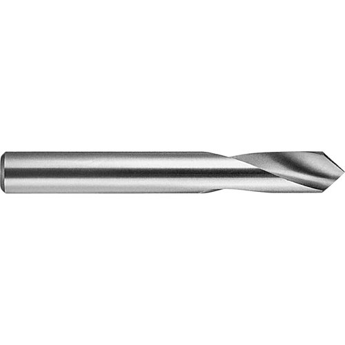 Spotting Drill, Bright, Short Length, 1/2", High Speed Steel, 120° Point Dufferin Supply
