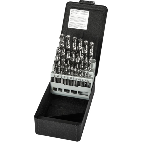 Stub Length Drill Bit Set, 29 Pieces, High Speed Steel Dufferin Supply