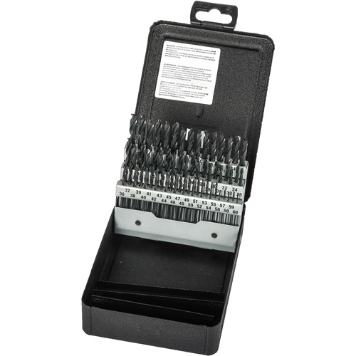 Stub Length Drill Bit Set, 60 Pieces, High Speed Steel Dufferin Supply