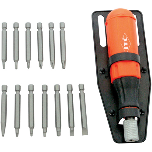 15-Piece Multi-Bit Screwdriver Set, Plastic Handle Dufferin Supply