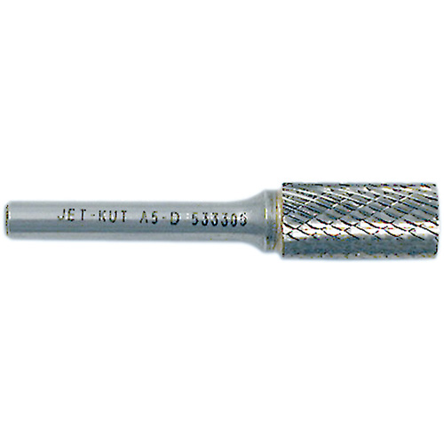 JET-KUT Cylindrical Shape Bur, 1/4" Dia., 1/4" Shank, 5/8" Depth of Cut Dufferin Supply