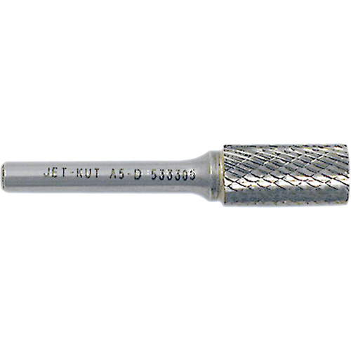 JET-KUT Cylindrical Shape Bur, 3/8" Dia., 1/4" Shank, 3/4" Depth of Cut Dufferin Supply