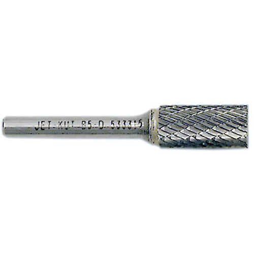 Fraise cylindrique JET-KUT avec coupe en bout, 3/8" Dia., 1/4" Tige, 3/4" Prof. de la coupe Dufferin Supply