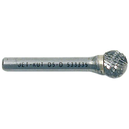 Jet-Kut&reg; Ball Shape Bur, 1/4" Dia., 1/4" Shank, 7/32" Depth of Cut Dufferin Supply
