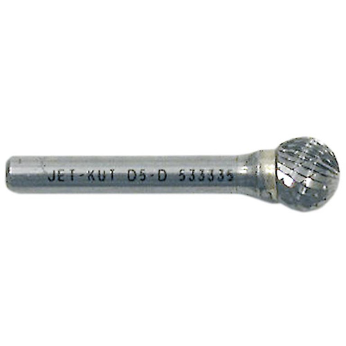 Ball Shape Bur, 1/2" Dia., 1/4" Shank, 7/16" Depth of Cut Dufferin Supply