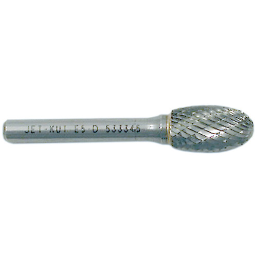 Oval Burr, 1/4" Dia., 1/4" Shank, 3/8" Depth of Cut Dufferin Supply