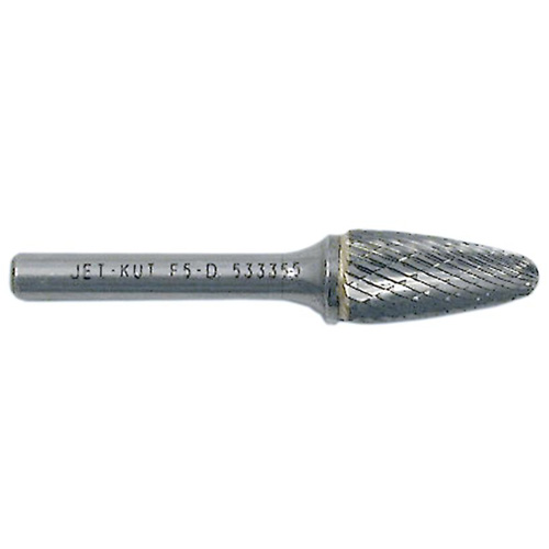 Tree Shape Bur with Radius End, 3/8" Dia., 1/4" Shank, 3/4" Depth of Cut Dufferin Supply