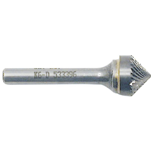Cone Point Burr, 1/2" Dia., 1/4" Shank, 1/4" Depth of Cut Dufferin Supply