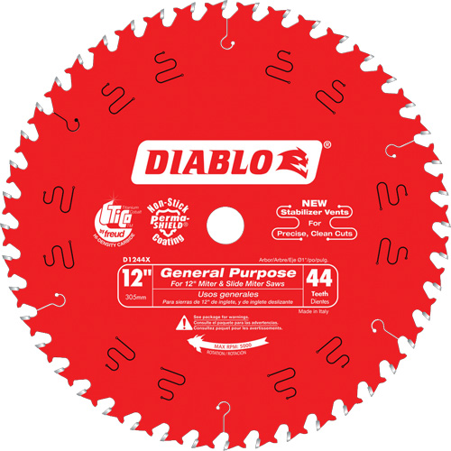 Lames de scie - Usage universel, 12", 44 dents, Pour Bois Dufferin Supply