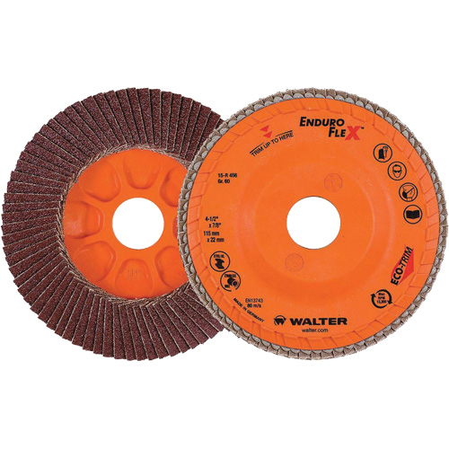 Enduro-Flex Flap Disc, 4-1/2" x 7/8", Type 27, 60 Grit, Zirconia Alumina Dufferin Supply
