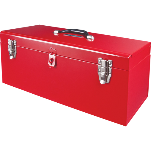 Coffre &agrave; outils portatif ATB100 avec plateau en m&eacute;tal pour outils, 8-3/4" P x 21" la x 9" h, Rouge Dufferin Supply