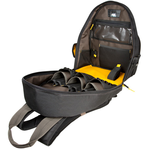 Techgear 53-Pocket Tool Backpack, 16" L x 13-1/4" W, Black, Polyester Dufferin Supply