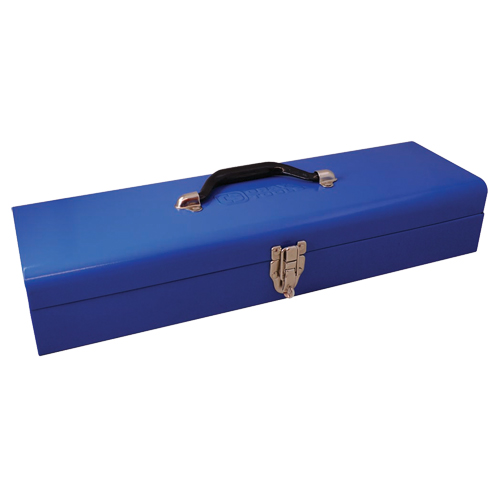 Low Profile Utility Tool Box, 20" D x 6-1/4" W x 5" H, Blue Dufferin Supply