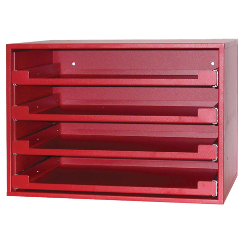 Compartment Rack, 15" D x 21" W x 15" H, Red Dufferin Supply