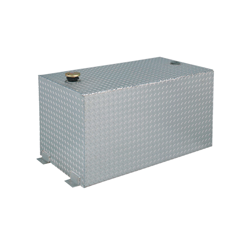 R&eacute;servoir de transfert pour carburant en aluminium, Aluminium, Capacit&eacute; 100 gal., Argent Dufferin Supply