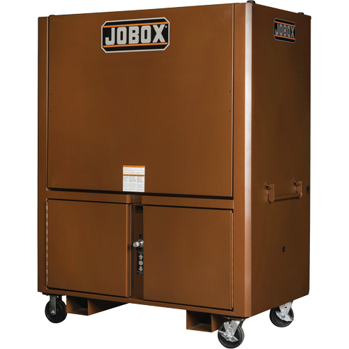 Field Office Jobsite Box, 33" W x 63" D x 80" H, Steel, Red Dufferin Supply