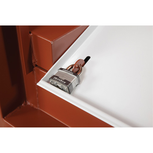 Field Office Jobsite Box, 33" W x 63" D x 80" H, Steel, Red Dufferin Supply