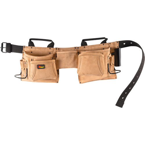 Constructor's Tool Belt, Leather, Tan Dufferin Supply