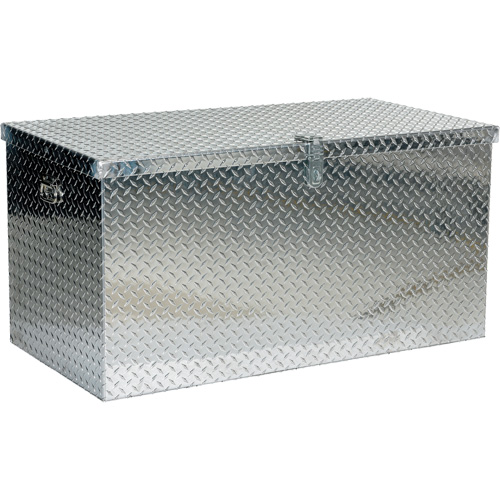 Aluminum Treadplate Portable Tool Box, 25-1/16" D x 49-1/4" W x 24" H, Silver Dufferin Supply