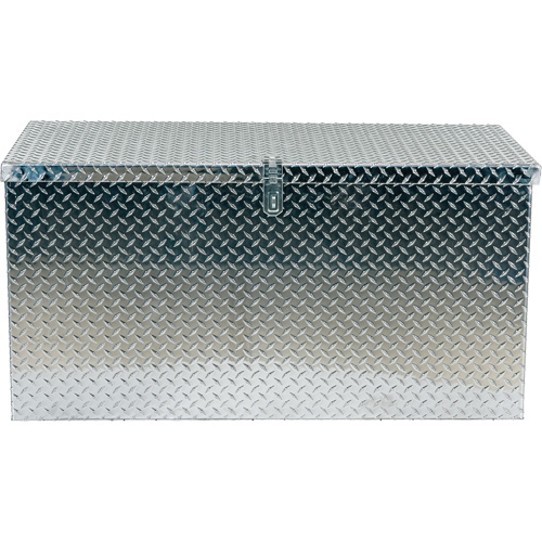 Aluminum Treadplate Portable Tool Box, 25-1/16" D x 49-1/4" W x 24" H, Silver Dufferin Supply