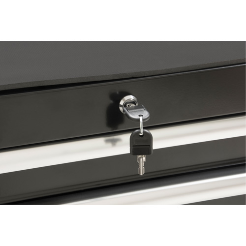 Chariot &agrave; outils industriel, 7 tiroirs, 27" la x 18-3/4" p x 39" h, Noir Dufferin Supply