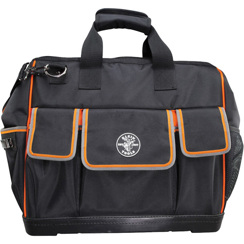 Tradesman Pro Wide-Open Tool Bag, Ballistic Nylon, 42 Pockets, Black Dufferin Supply