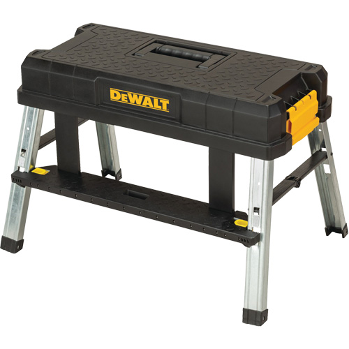 Storage Step Stool, 11-3/5" W x 25-1/5" D x 11-1/3" H, Black Dufferin Supply