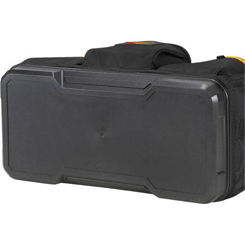 Molded Base Big-Mouth Tote Tool Bag, Ballistic Polyester, 23 Pockets, Black/Blue Dufferin Supply