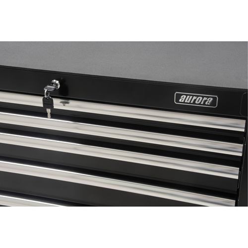 Industrial Tool Cart, 6 Drawers, 39" W x 20-4/5" D x 38-1/2" H, Black Dufferin Supply