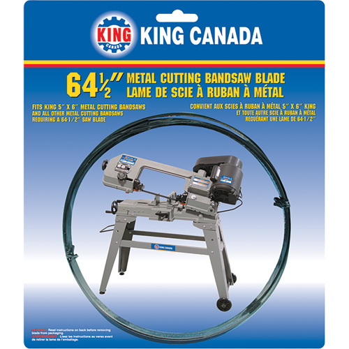 Lame de scie &agrave; ruban pour usage g&eacute;n&eacute;ral, Bim&eacute;tal, 64-1/2" lo x 1/2" la x &eacute;paisseur 0,025", 10 dents par pouce Dufferin Supply