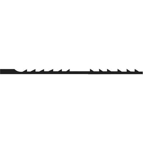 12 lames de scie &agrave; chantourner meul&eacute; avec pr&eacute;cision, Coupe spirale, 0,037" la x 5" lo, 13 dents par pouce Dufferin Supply