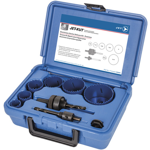 Premium Electrician's Holesaw Kit, 8 Pieces Dufferin Supply