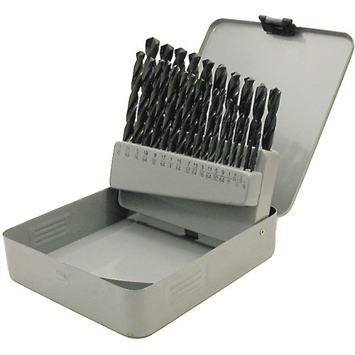 JET-KUT&reg; Black Oxide Drill Bit Set, 29 Pieces, High Speed Steel Dufferin Supply