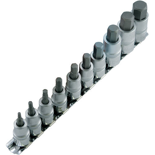 Jeu de douilles m&eacute;triques HSW3812-10M, Hexagonale, Prise 1/2"/3/8", 10 mr Dufferin Supply
