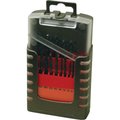 CLE-FORCE Drill Sets, 15 Pieces, High Speed Steel Dufferin Supply