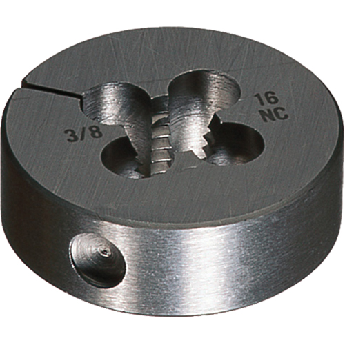 Round Adjustable Die, Bright Finish, 5/8"-11 Thread, High Speed Steel Dufferin Supply