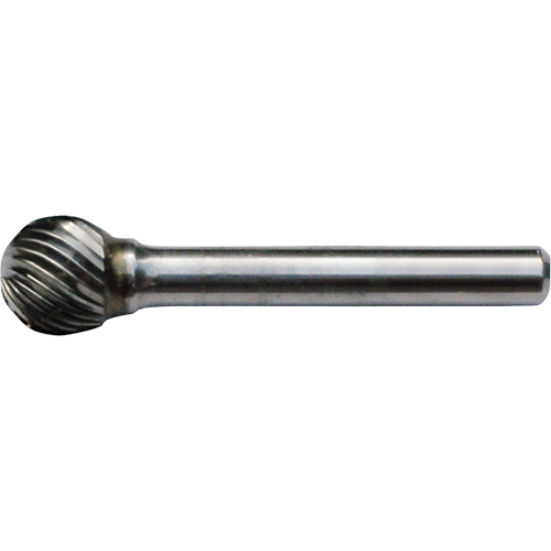 Solid Carbide Burrs - Ball Shape, 1/4" Dia., 1/8" Shank Dufferin Supply