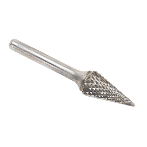 Fraises au carbure solide - Forme conique pointue, SM-5, 1/2" dia., 1/4" Tige, 22,2 mm Prof. de la coupe Dufferin Supply