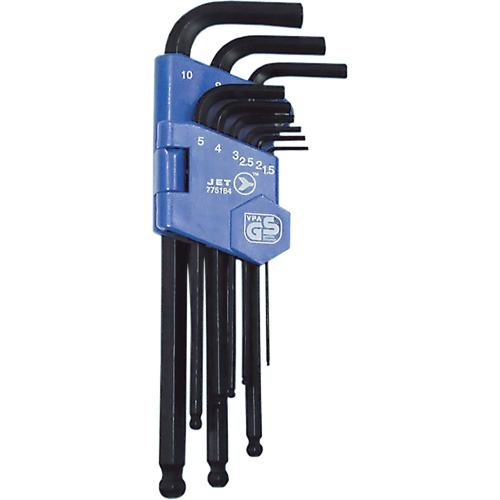 JBHK-9M Ball Nose Hex Key Set, 9 Pcs., Metric Dufferin Supply